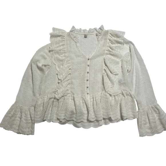 Like_Vam Korea Blouse in White - Picture 1 of 5